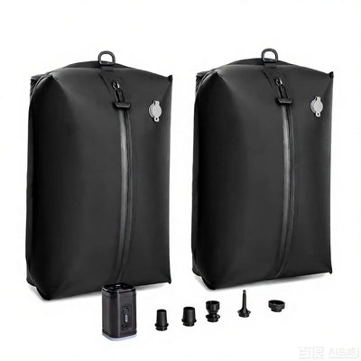 17L 28L 35L travel Vacuum Bag Reusable Storage Bag Outdoor Compression Bag with Air Pump（DOUBLE CLICK TO  START) for Suitcases