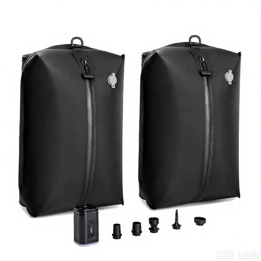 17L 28L 35L travel Vacuum Bag Reusable Storage Bag Outdoor Compression Bag with Air Pump（DOUBLE CLICK TO  START) for Suitcases