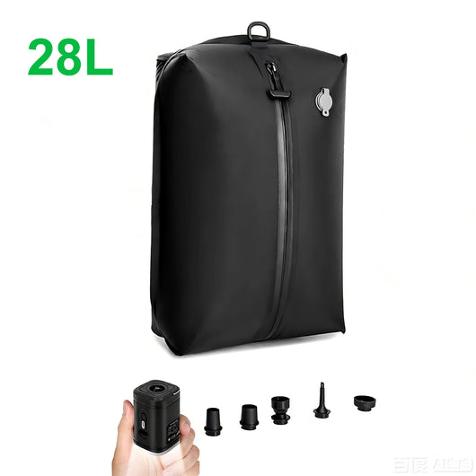 17L 28L 35L travel Vacuum Bag Reusable Storage Bag Outdoor Compression Bag with Air Pump（DOUBLE CLICK TO  START) for Suitcases