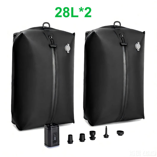 17L 28L 35L travel Vacuum Bag Reusable Storage Bag Outdoor Compression Bag with Air Pump（DOUBLE CLICK TO  START) for Suitcases