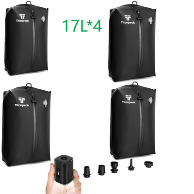 17L 28L 35L travel Vacuum Bag Reusable Storage Bag Outdoor Compression Bag with Air Pump（DOUBLE CLICK TO  START) for Suitcases