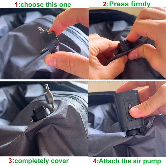 17L 28L 35L travel Vacuum Bag Reusable Storage Bag Outdoor Compression Bag with Air Pump（DOUBLE CLICK TO  START) for Suitcases